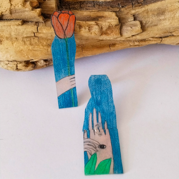 Magic Paper Art ( His ) Küpeler 