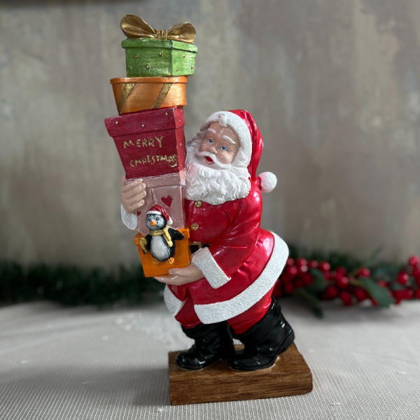 Hediye Paketli Noel Baba Obje