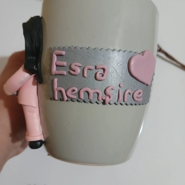 Kişiye Özel El Yapımı Hemşire Kupa Bardak