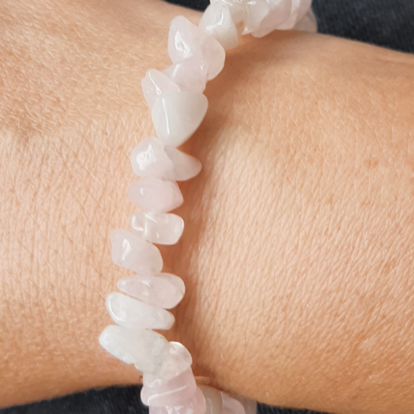 Pembe Kuvars Bileklik Kırıktaş 