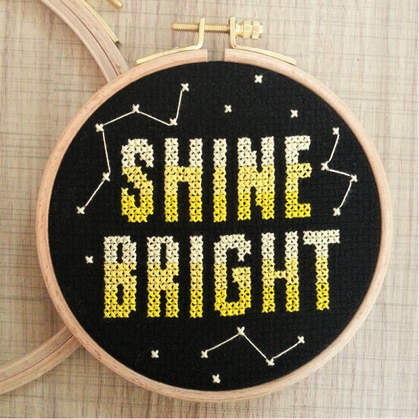 " Shine Bright " Yazılı İşleme
