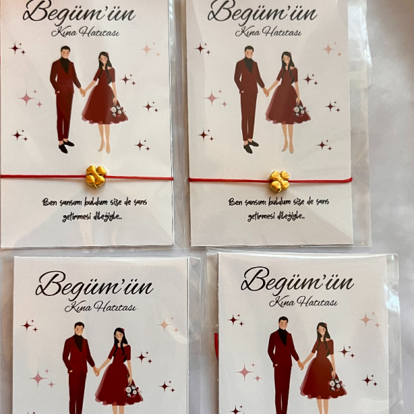 Kına Nikah Nişan Hediyelikleri Bileklik 25 Adet