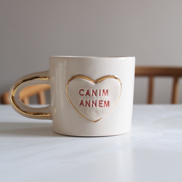 Canım Annem Yazılı El Yapımı Kupa