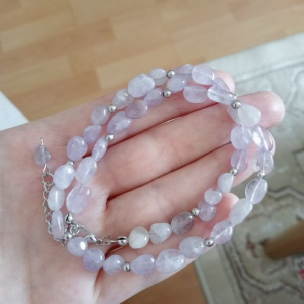Lila Düşleri Jade Taşı Kolye