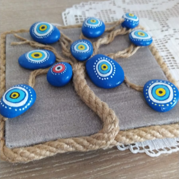 Nazar Boncuklu Küçük Tuval