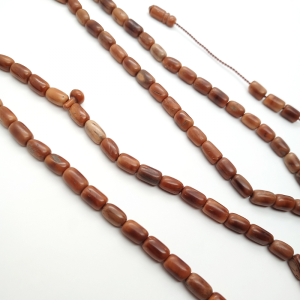 Silindir Kesim İşlemeli Orjinal Kuka Ağacı 99'luk Tesbih- Antiseptik - Balance Jewelry