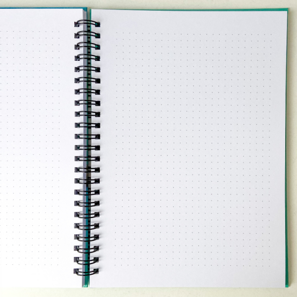 Lacivert - Füme - İsme Özel A5 Spiralli Defter