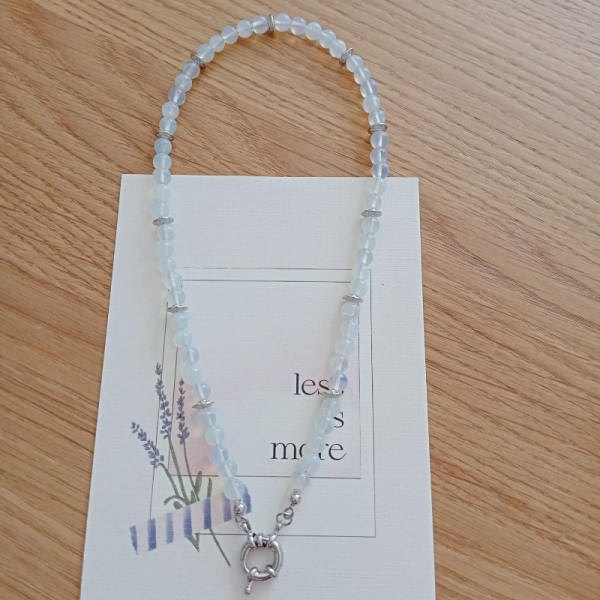 Opal Doğal Taşlı Kolye 