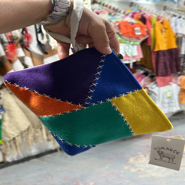 Keçe Clutch Çanta