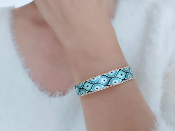 Evil Eye Bakır Bileklik