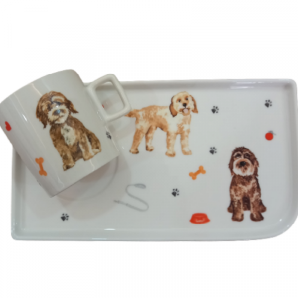 Köpek Desenli Kahve Fincanı Tek Kişilik 