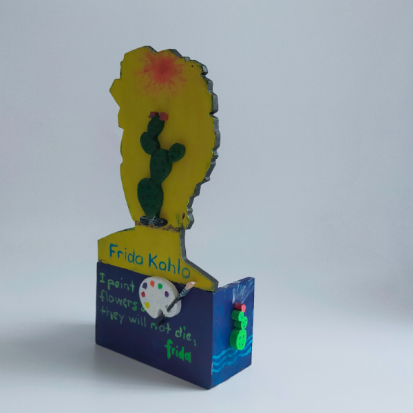 Frida Kahlo Ahşap Takvim El Yapımı 