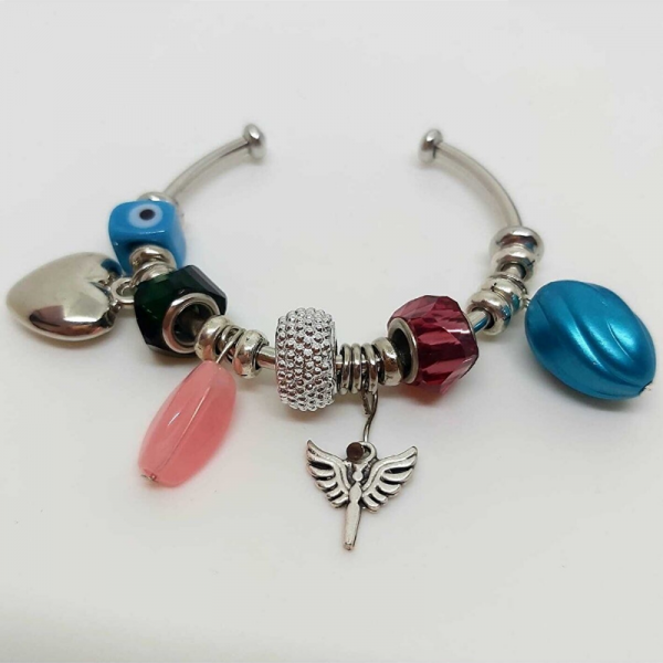 Charm Çelik Bileklik- Yeşi̇m Seri̇si̇ Sa1437