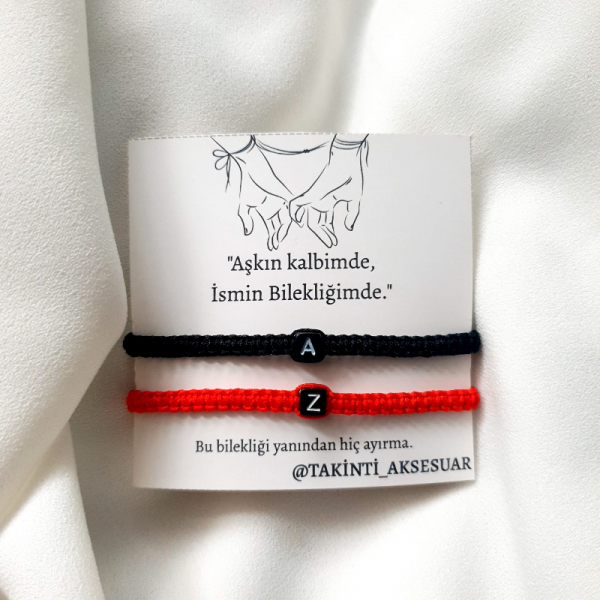 Harfli Sevgili Bileklikleri 2li 