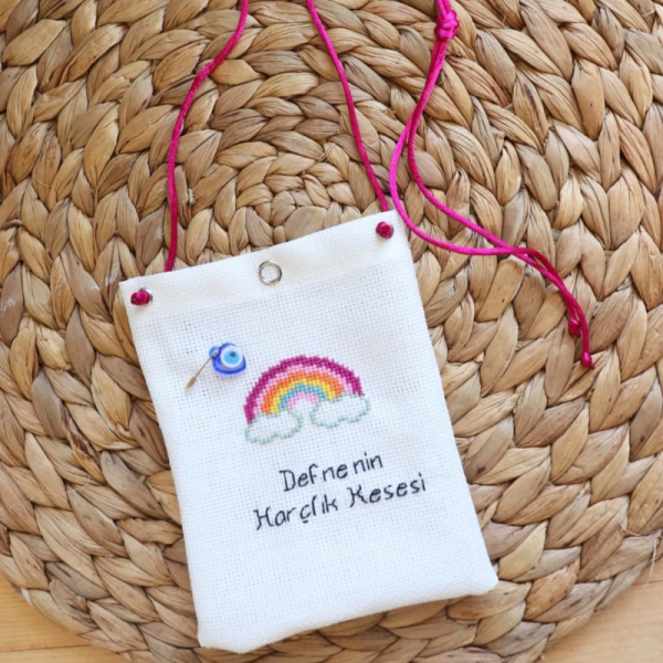 Kişiye Özel İsimli Harçlık Kesesi