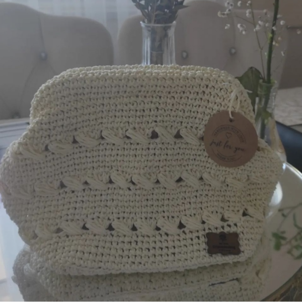 Bej İşlemeli Clutch