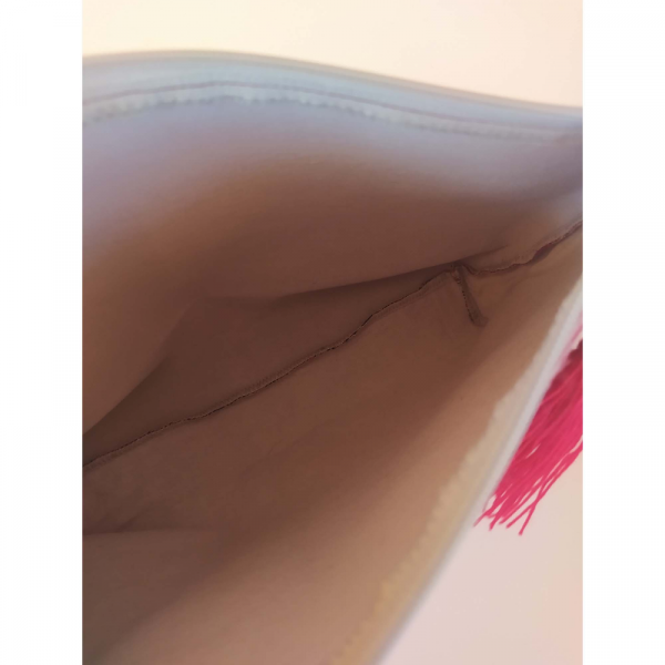 Kırmızı Gri Bohem Clutch