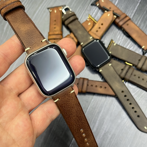 Apple Watch Deri Saat Kordonu ( 5,6,7,8,9,se,ultra) (kişiselleştirme)