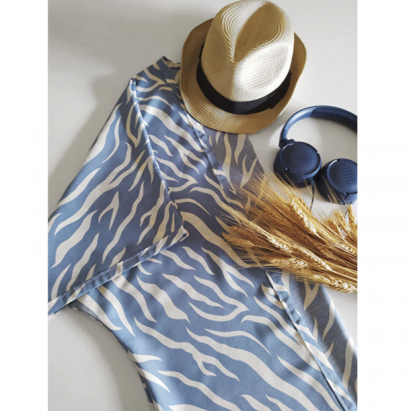 Mavi Zebra Kimono