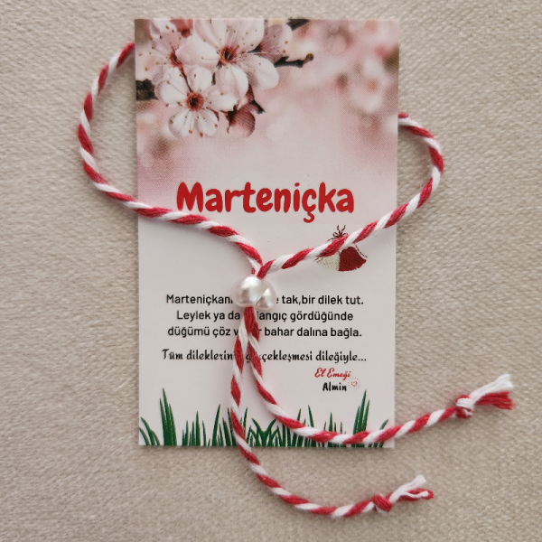Marteniçka, İnci - Kuş - Balık Figürlü Marteniçka Dilek Bilekliği