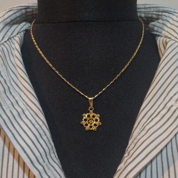 Gold Kar Tanesi Kolye, Yeni Yıl Hediyesi Kolye