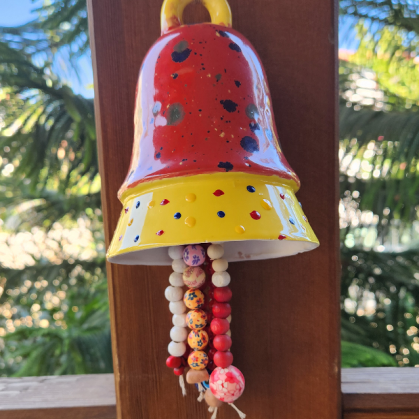 Balkon Bahçe Süsü Seramik Çan
