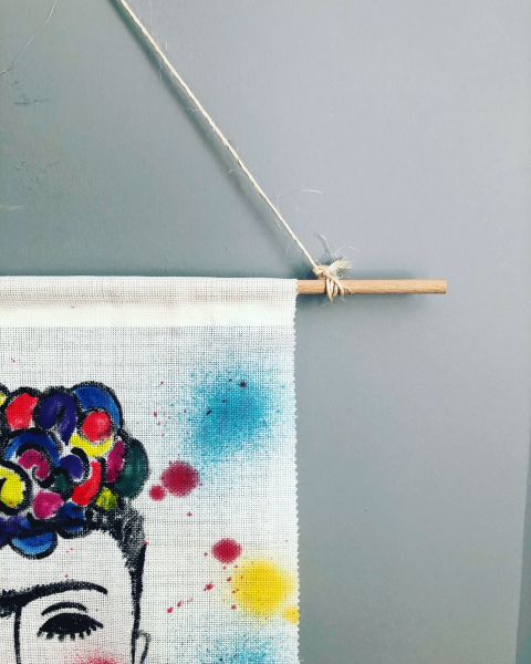 Frida-Soyut Resimli Duvar Dekoru