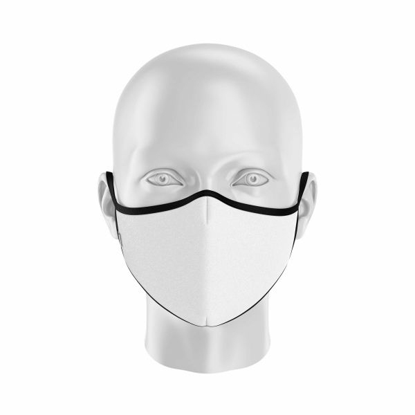 Gümüş İyonlu | Yıkanabilir Boyundan Maske - İpeks, Beyaz Renkli
