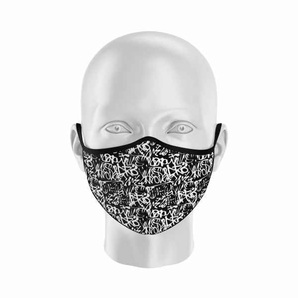 Gümüş İyonlu | Yıkanabilir Boyundan Maske - İpeks, Graffiti