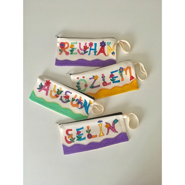 Kişiye Özel Tasarım - İsim Yazılı Kalemlik/Cüzdan