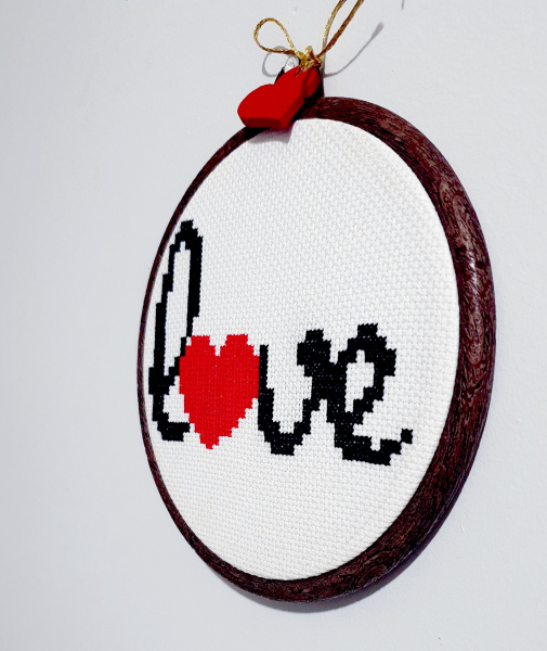 Love Kanaviçe Pano 