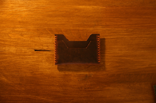 Manas Minimalist Deri Kartlık - Kahve