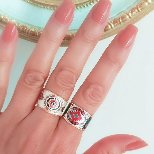 Mandala Bakır Yüzük