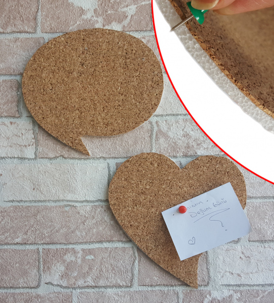Mantar Levha Arkası Süngerli Yapışkanlı 6'lı Set