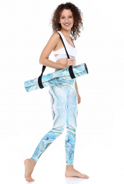 Marma Yoga/Pilates Matı - Mavi, Beyaz