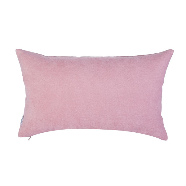 Nar Nakışlı İpek Kutnu Yastık - Pembe