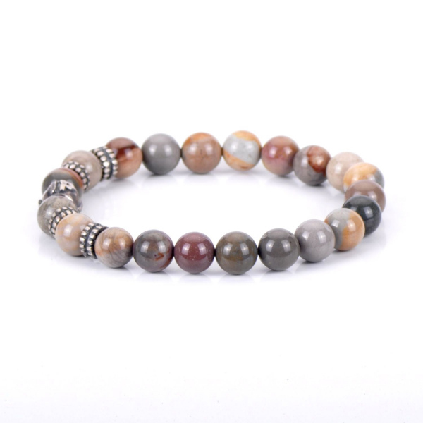 Okyanus Jasper 925k Erkek Bileklik
