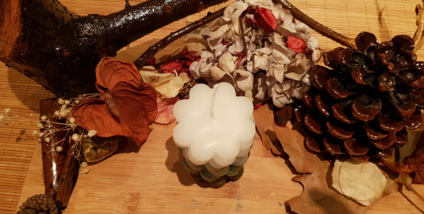 Ombre Renk Geçişli Mum - Yeşil