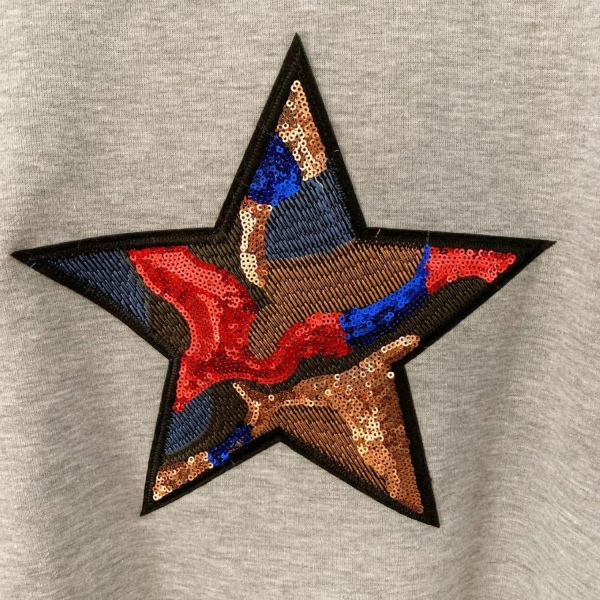 Renkli Yıldız Tasarım Sweatshirt