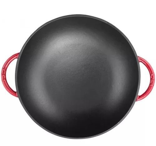 Silver Döküm Wok Tava 36 Cm Bordo