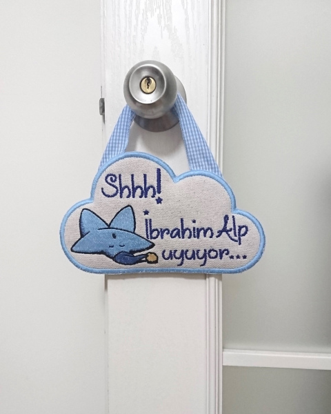 Sleeping Baby Star  Duvar Süsü