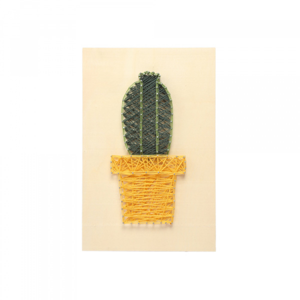 String Art(İp Sanatı) Kendin Yap Kaktüs Başlangıç Seti