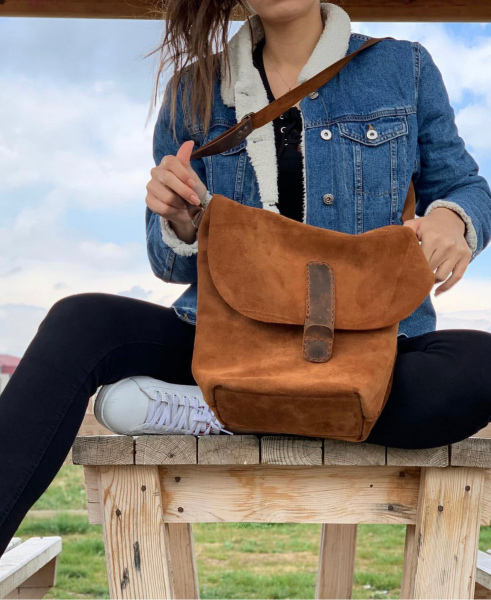 Süet Tote Bag