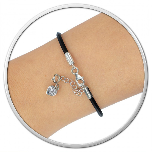 Swarovski Kalpli Bileklik